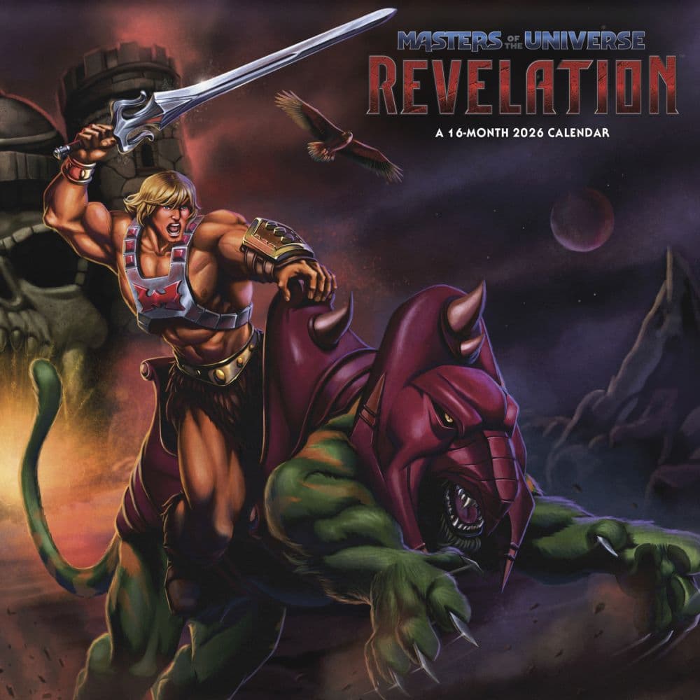 Masters of the Universe 2026 Wall Calendar Main Product Image