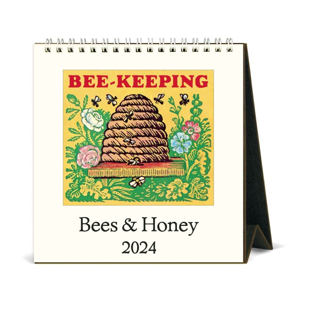 Bees 2024 Easel Desk Calendar Main Product Image width=&quot;1000&quot; height=&quot;1000&quot;