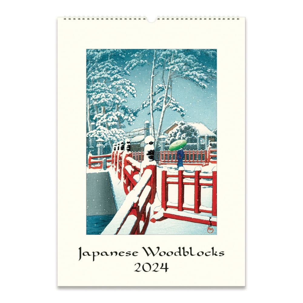 Japanese Woodblocks Art 2024 Poster Wall Calendar