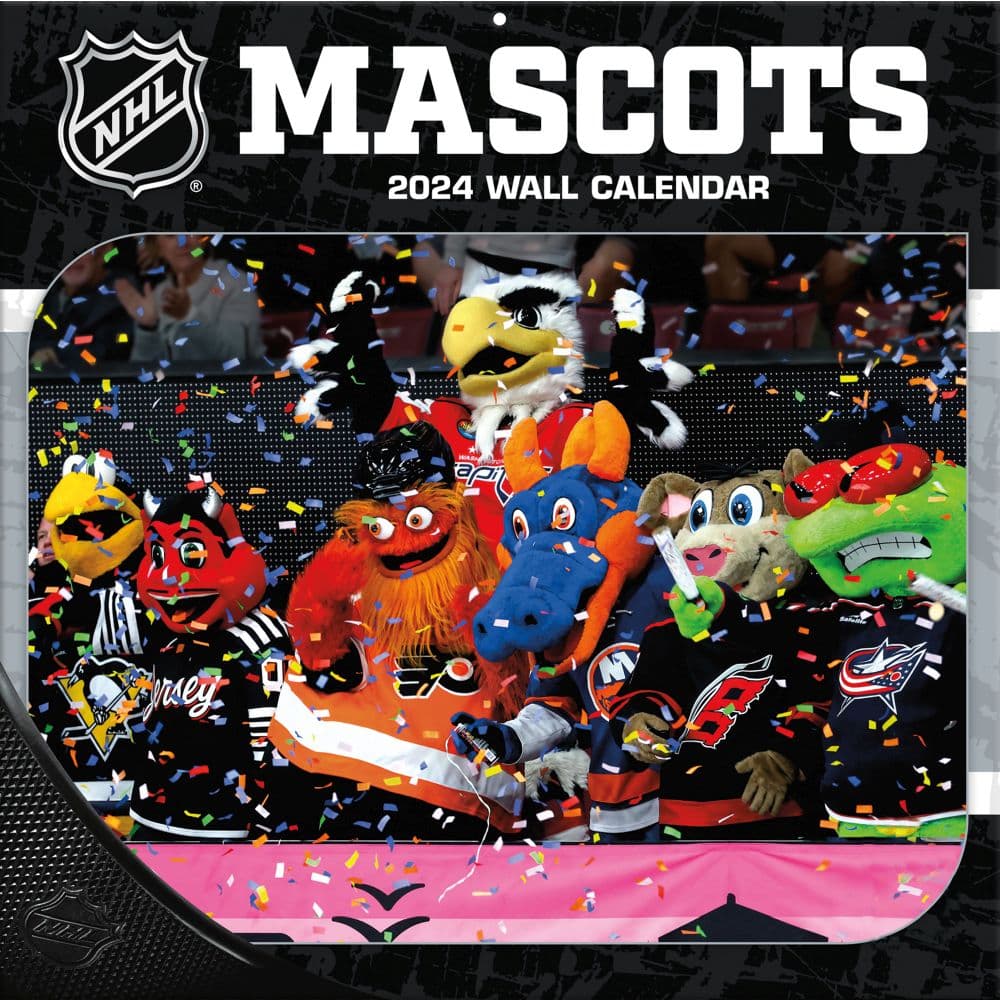 NHL Mascots 2024 Wall Calendar