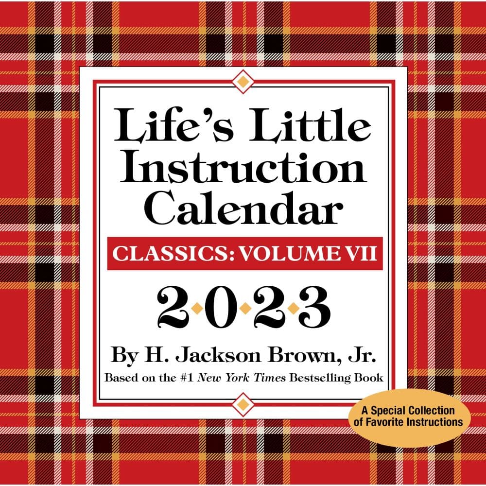 Lifes Little Instruction 2023 Desk Calendar