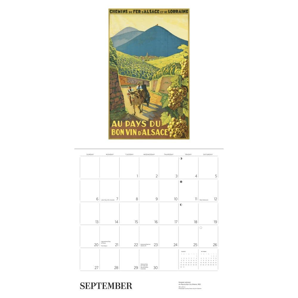 France Travel Poster Special Edition 2026 Wall Calendar Fifth Alternate Image