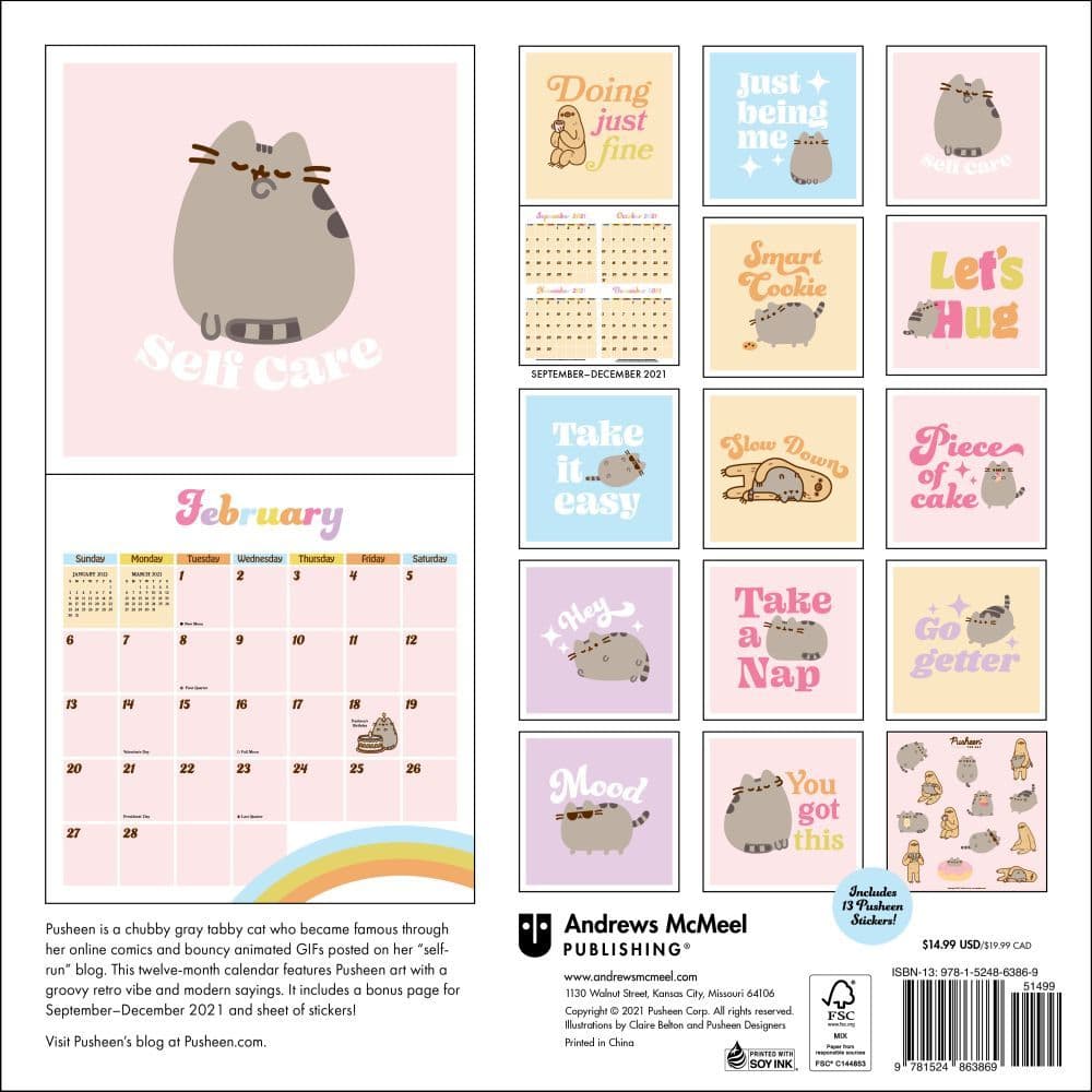 Pusheen 2022 Wall Calendar - Calendars.com