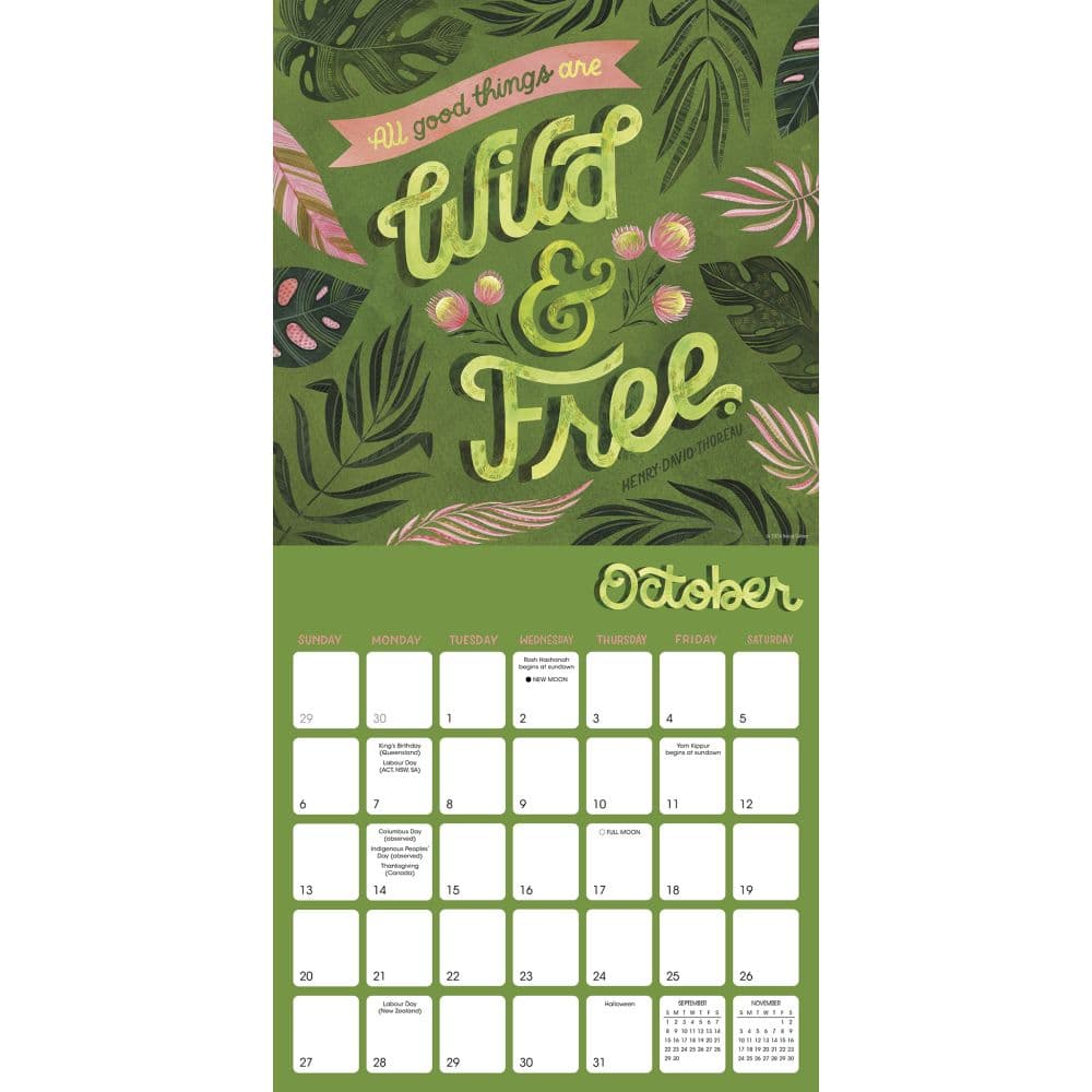 Mindful Messages 2024 Wall Calendar