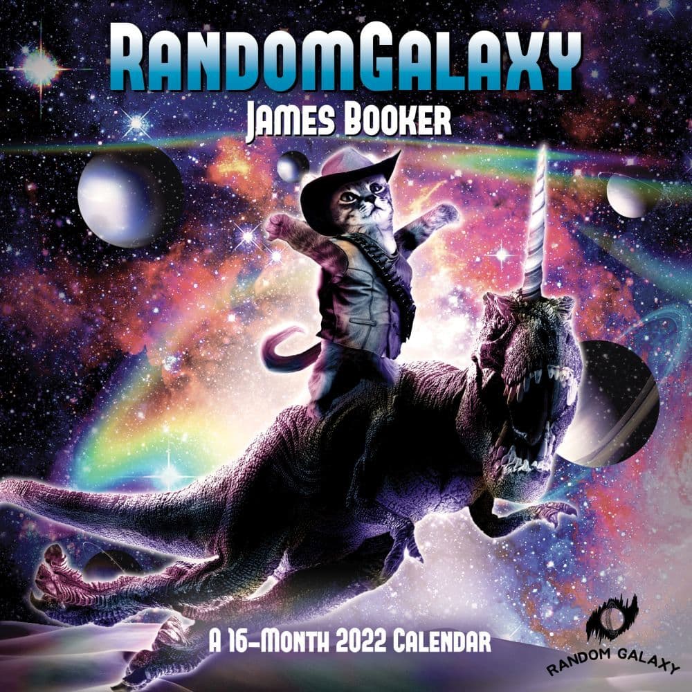 Random Galaxy Booker 2022 Wall Calendar