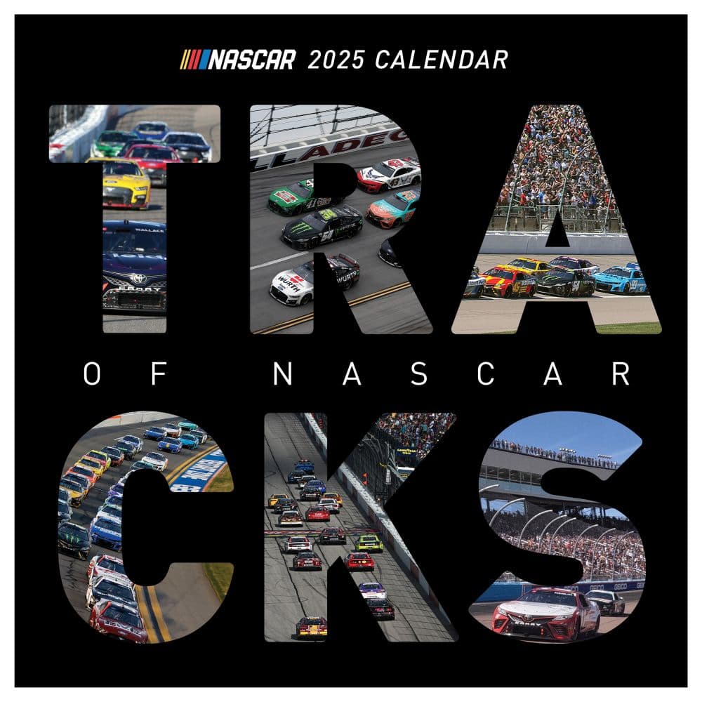 Nascar Tracks 2025 Wall Calendar Main Image