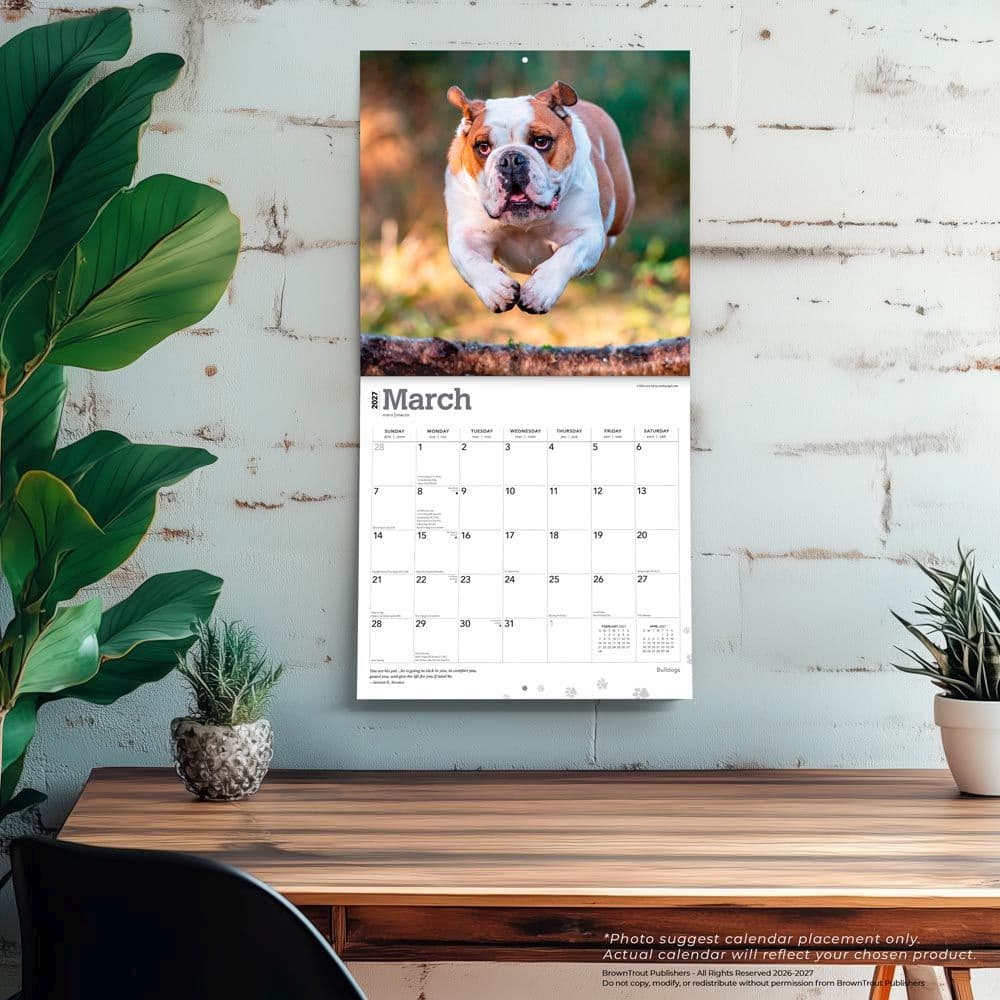 Bulldogs 2027 Wall Calendar Fourth Alternate Image