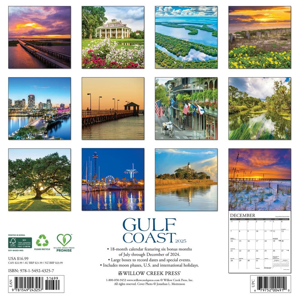 Gulf Coast 2025 Wall Calendar First Alternate Image width="1000" height="1000"