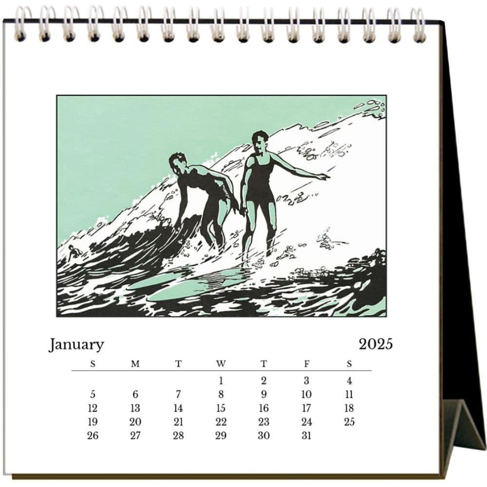 Surfing 2025 Easel Desk Calendar Second Alternate Image width="1000" height="1000"