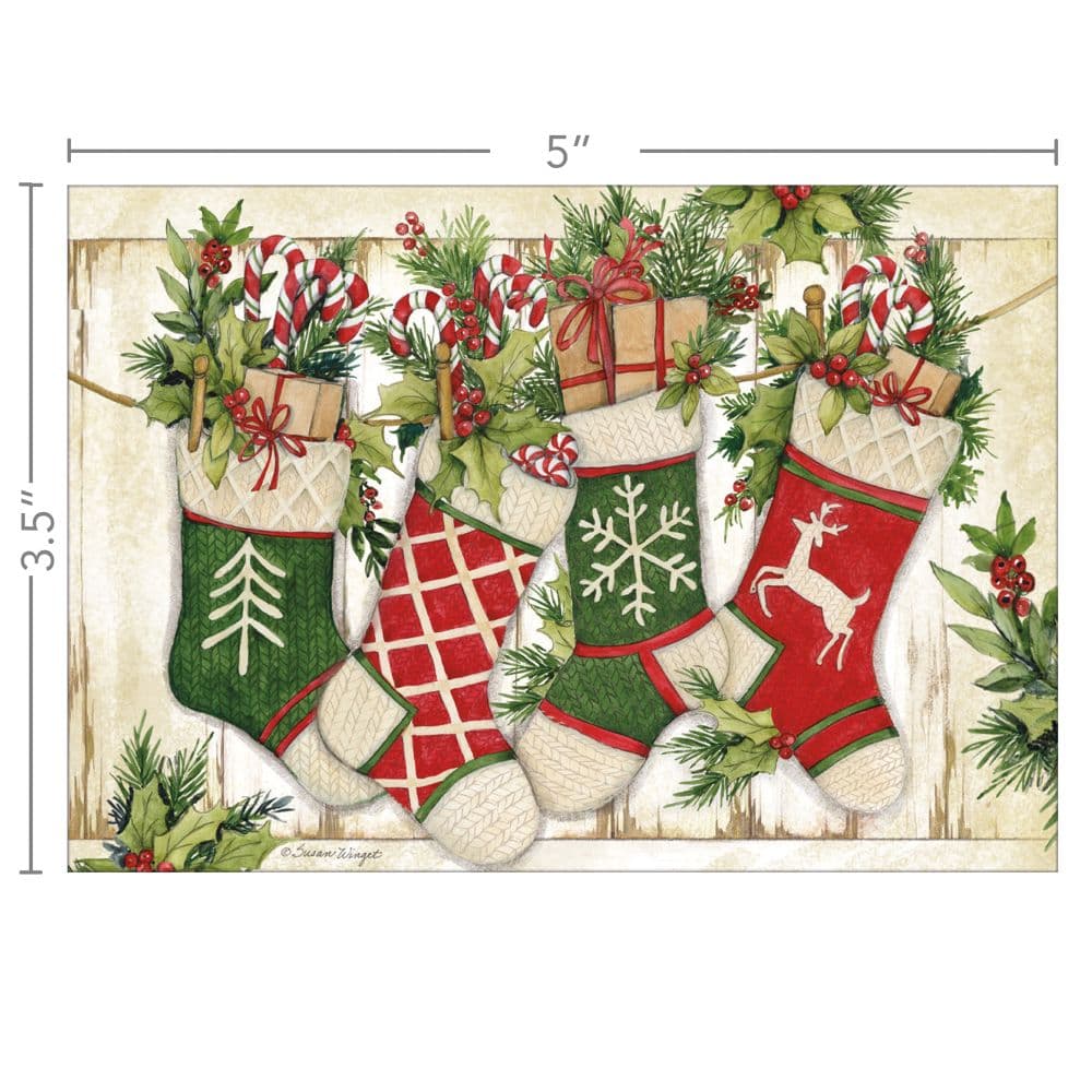 Holiday Stockings Petite Christmas Cards Fourth Alternate Image