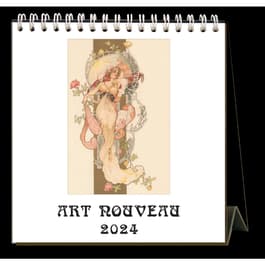 Art Nouveau 2024 Easel Desk Calendar
