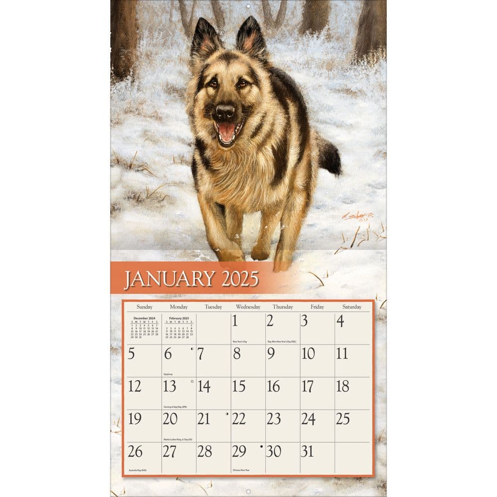 Love of Dogs by John Silver 2025 Wall Calendar Second Alternate Image width=&quot;1000&quot; height=&quot;1000&quot;