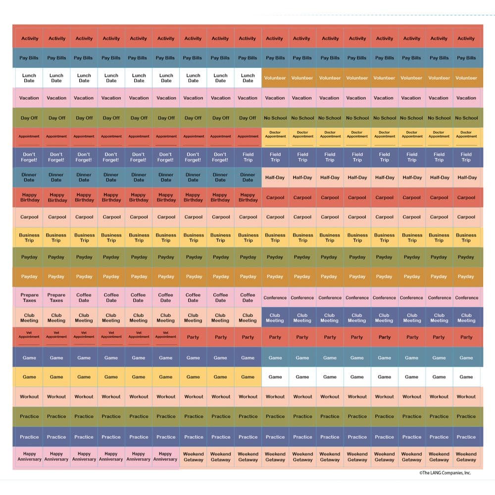 Watercolor Wonder 2027 Plan It Wall Calendar by Lisa Audit Fourth Alternate Image