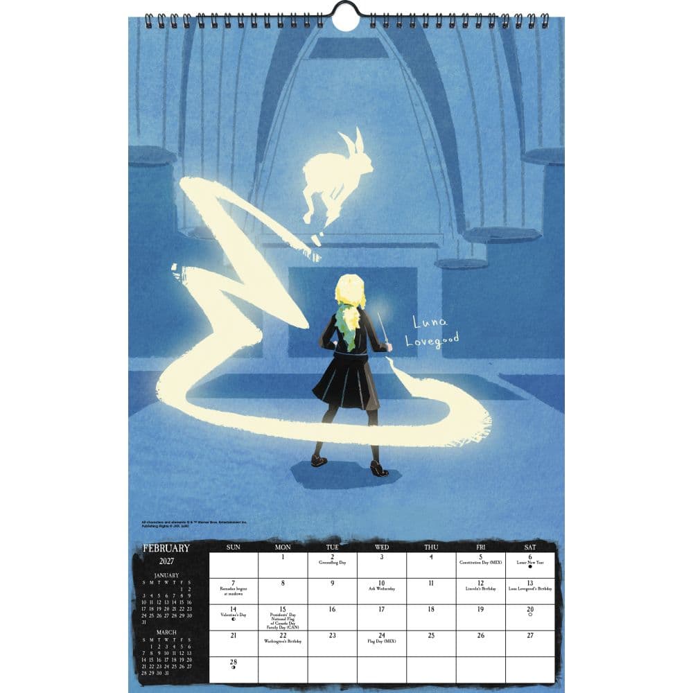 Harry Potter Poster 2027 Slim Wall Calendar Second  Alternate Image