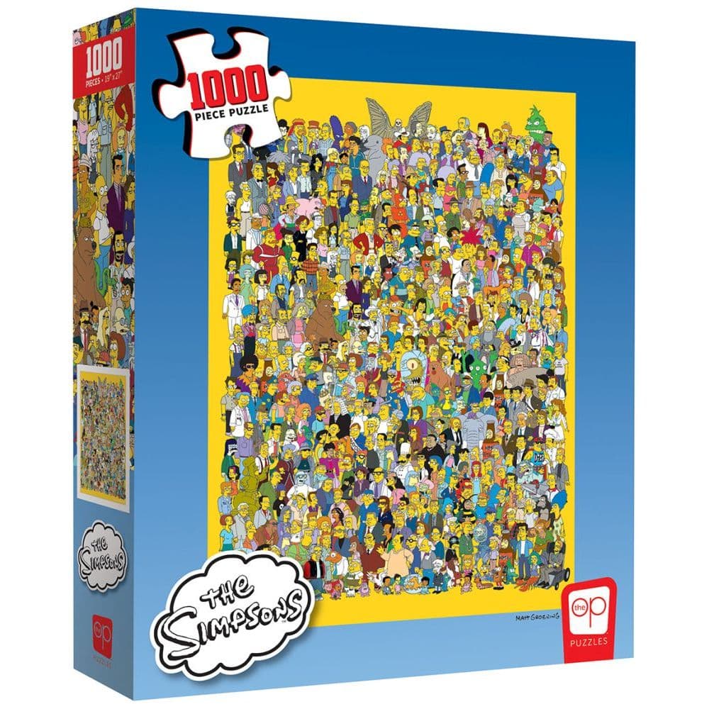 Simpsons Cast of Thousands 1000 Piece Puzzle Main Image