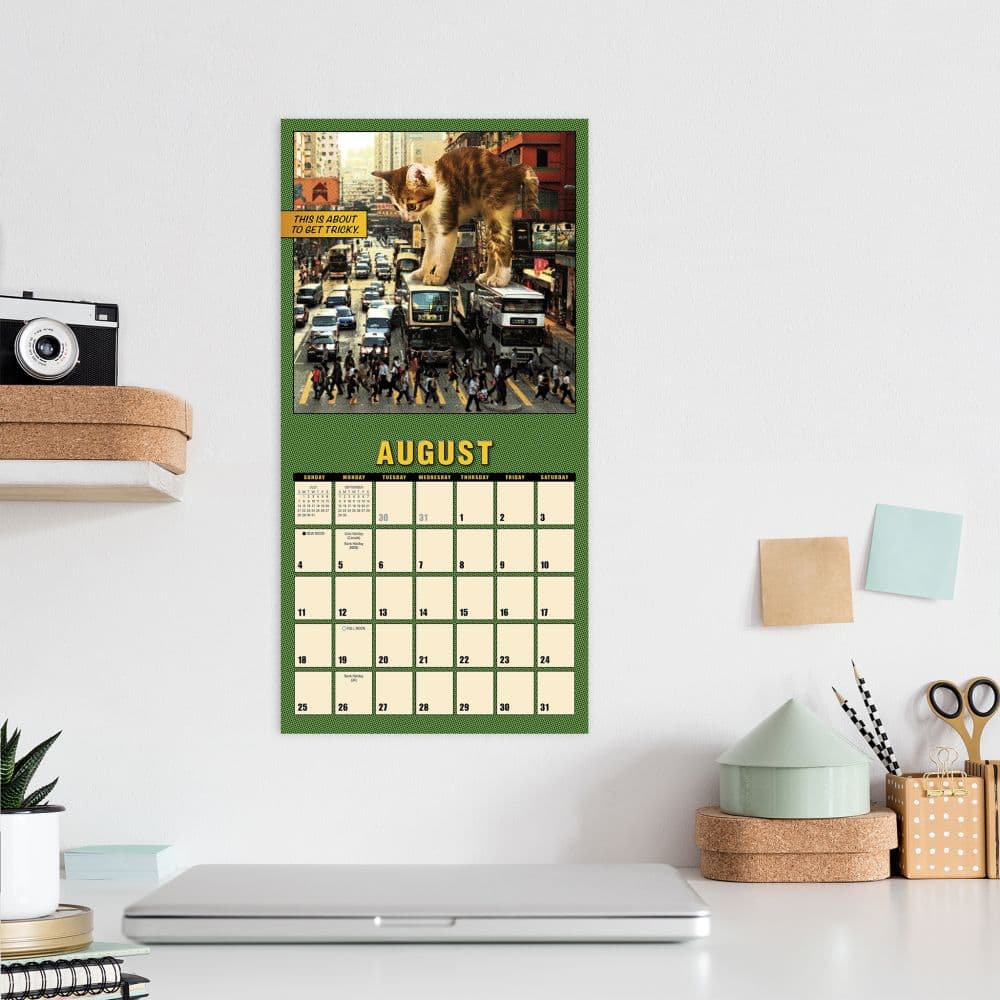 Catzilla 2024 Mini Wall Calendar