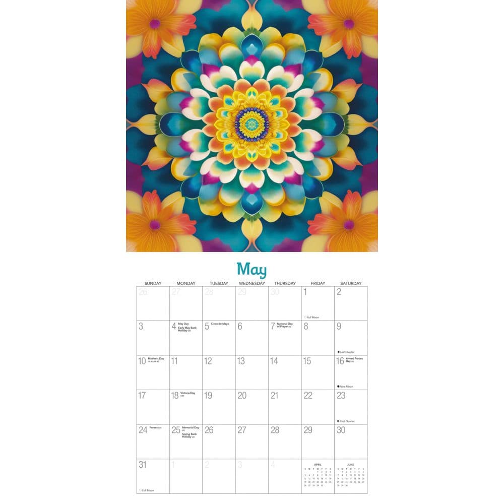 Mystic Flowers 2026 Wall Calendar Third Alternate Image