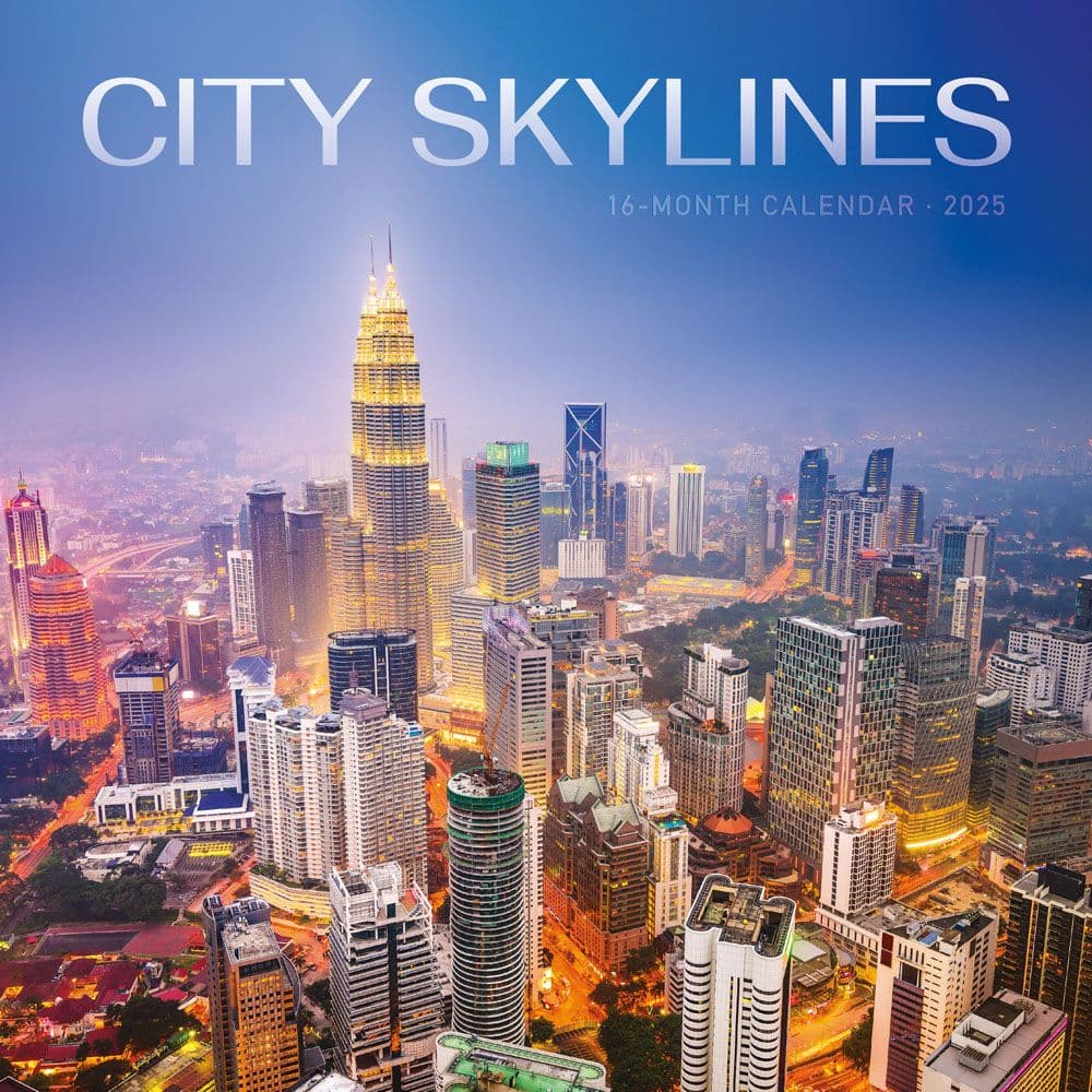 City Skylines 2025 Wall Calendar  Main Image