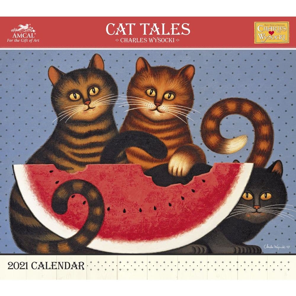 Wysocki Cat Tales Wall Calendar