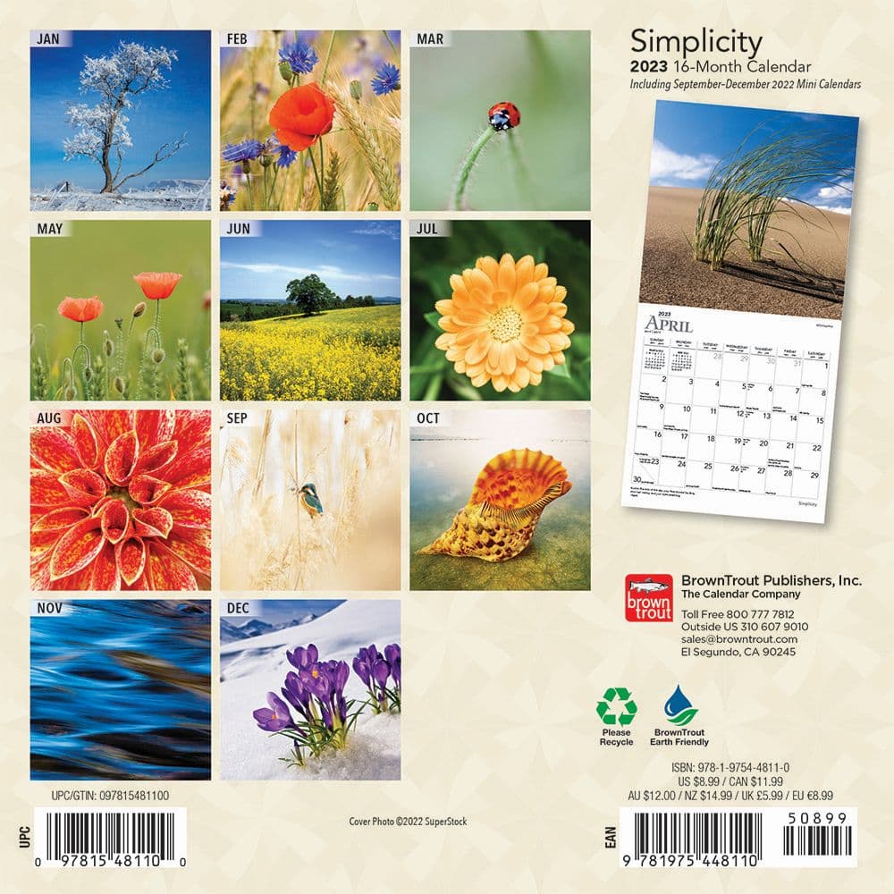 Simplicity 2023 Mini Wall Calendar SV - Calendars.com