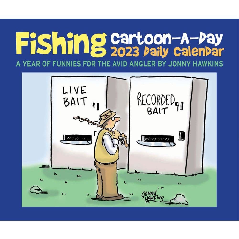 Fishing Cartoon A Day 2023 Desk Calendar Calendars