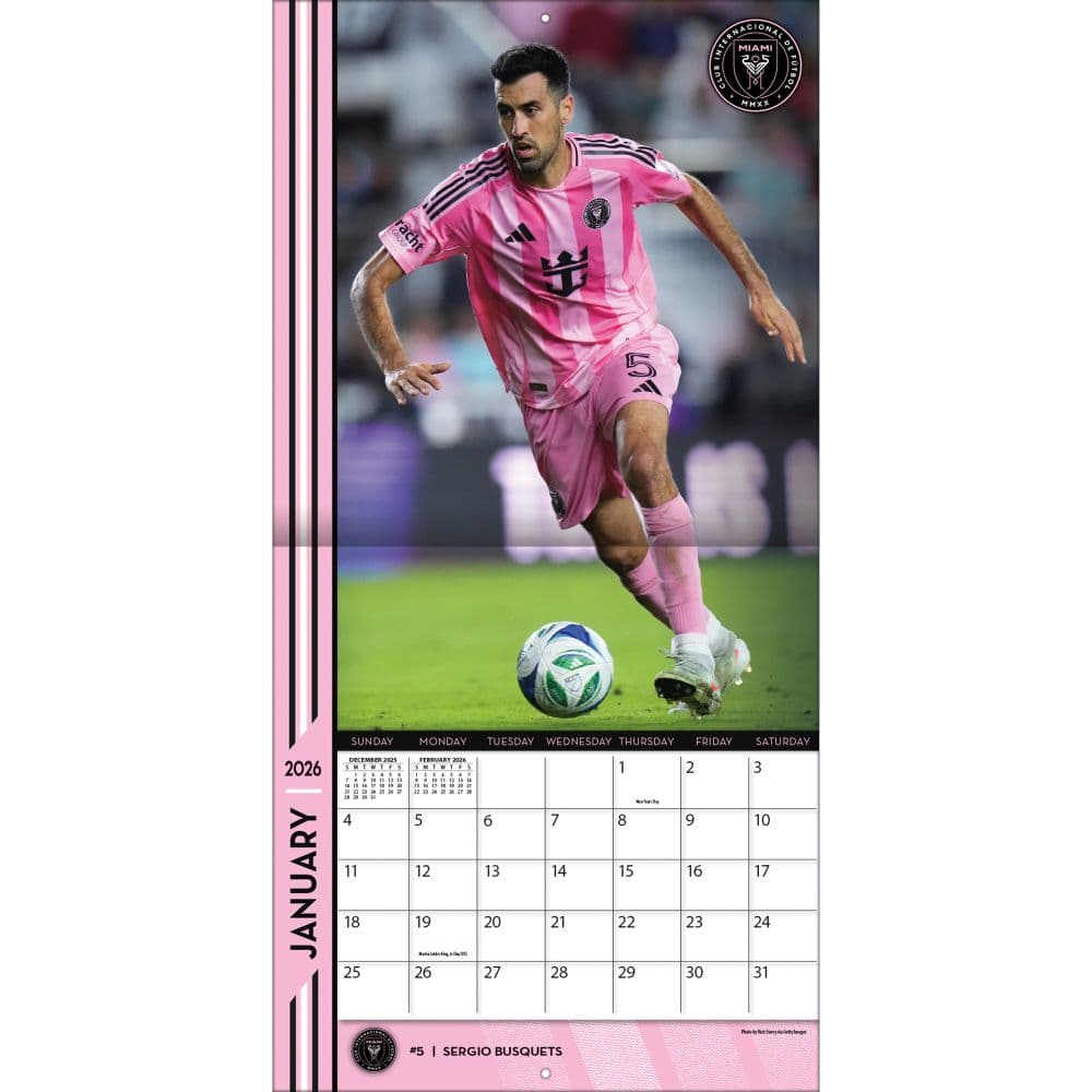 MLS Inter Miami FC 2026 Wall Calendar Third Alternate Image