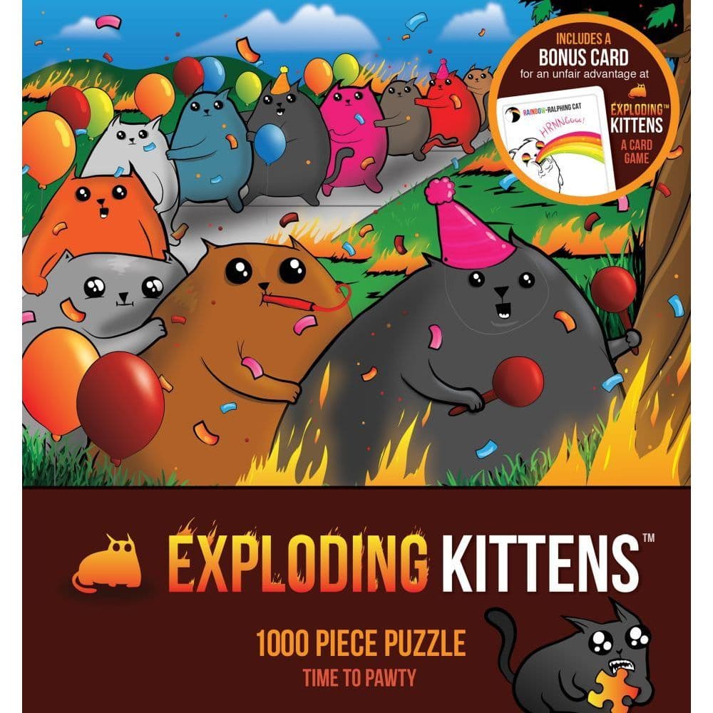 Exploding Kittens 1000pc Puzzle Calendars Com
