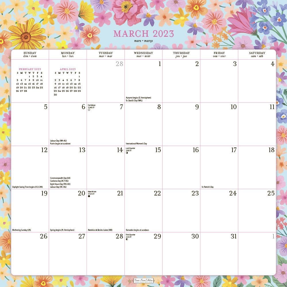 2023 Spiral Wall Calendar - Printable Calendar 2023