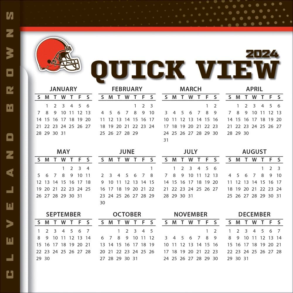 NFL Cleveland Browns 2024 Desk Calendar