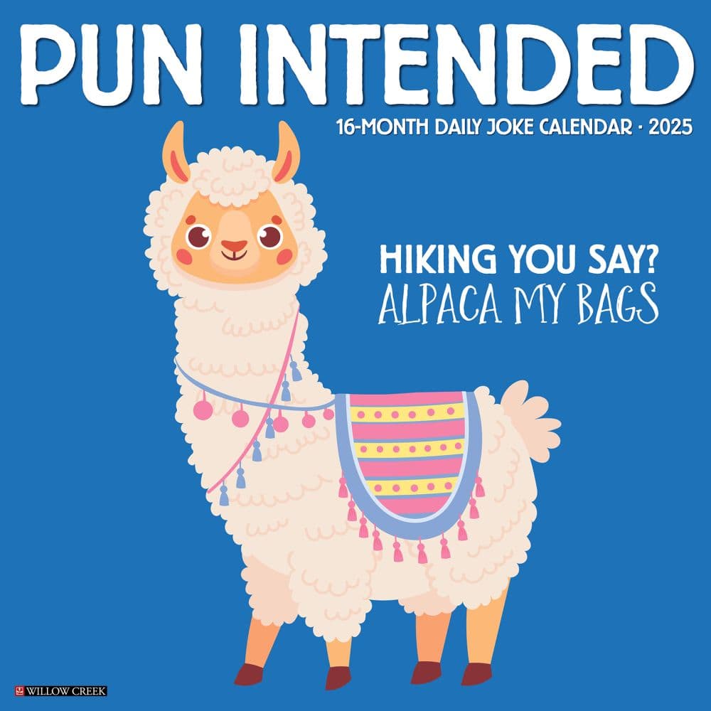 Pun Intended 2025 Wall Calendar Main Image