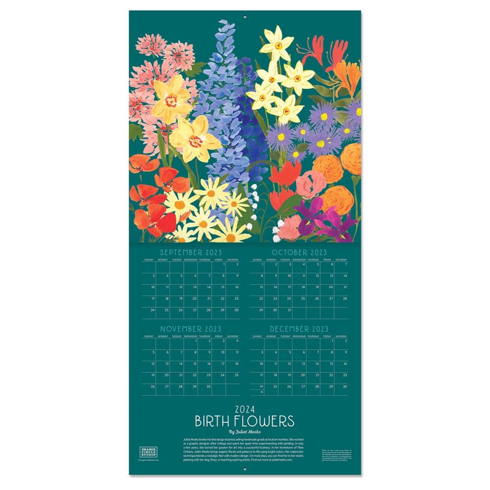 Birth Flowers 2024 Wall Calendar Alternate Image 2