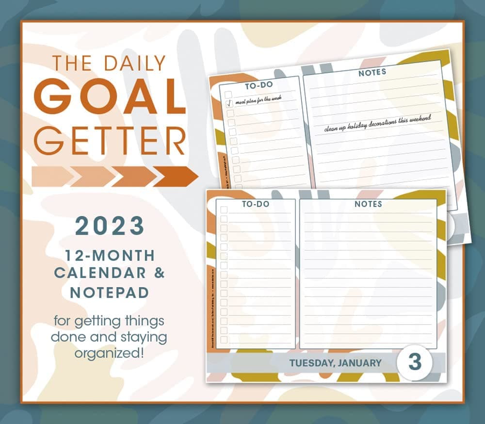 Sellers Publishing Daily Goal Getter 2023 Desk Calendar