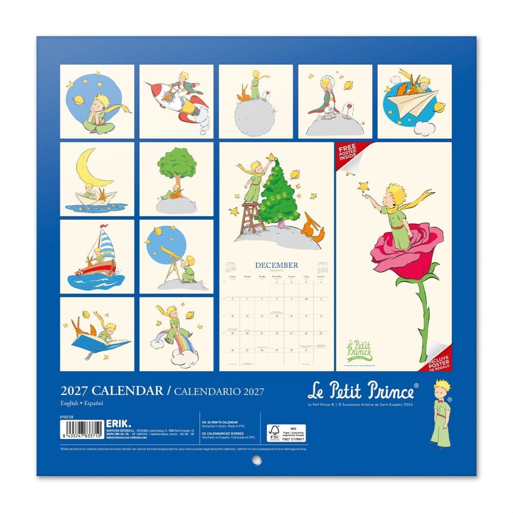 Little Prince 2027 Wall Calendar First Alternate Image