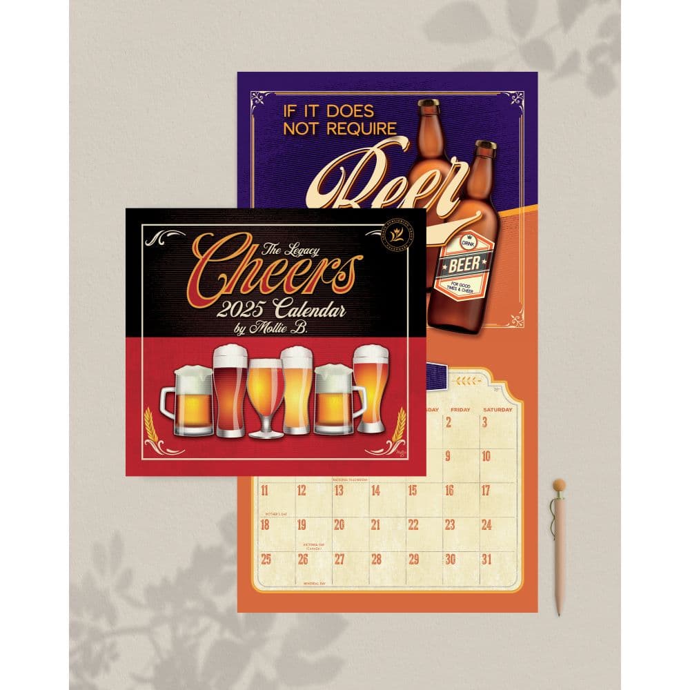 Cheers 2025 Wall Calendar Third Alternate Image width=&quot;1000&quot; height=&quot;1000&quot;