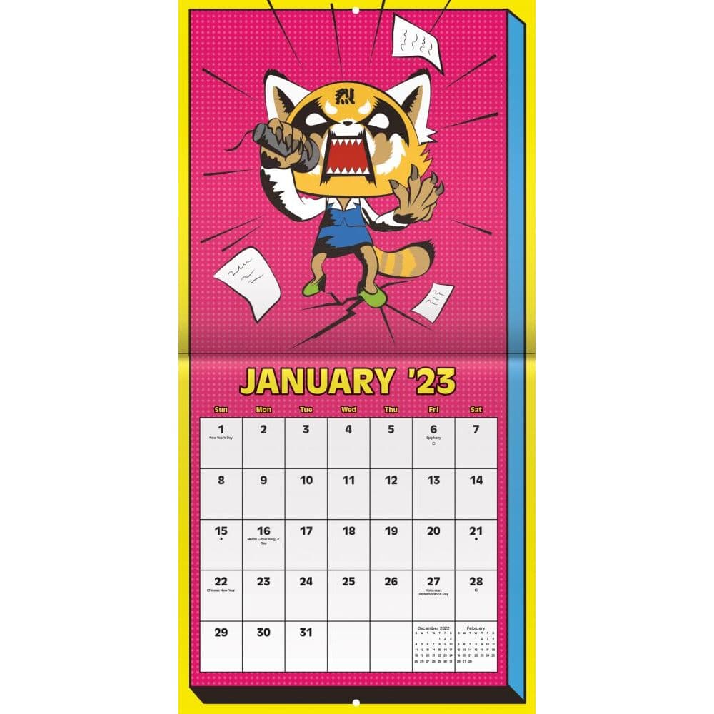 Aggretsuko 2023 Wall Calendar - Calendars.com