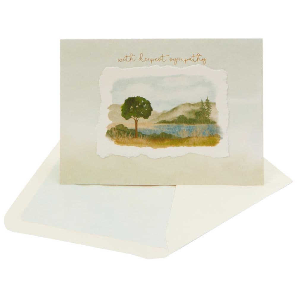 Landscape with Tree Sympathy Card Fifth Alternate Image width=&quot;1000&quot; height=&quot;1000&quot;