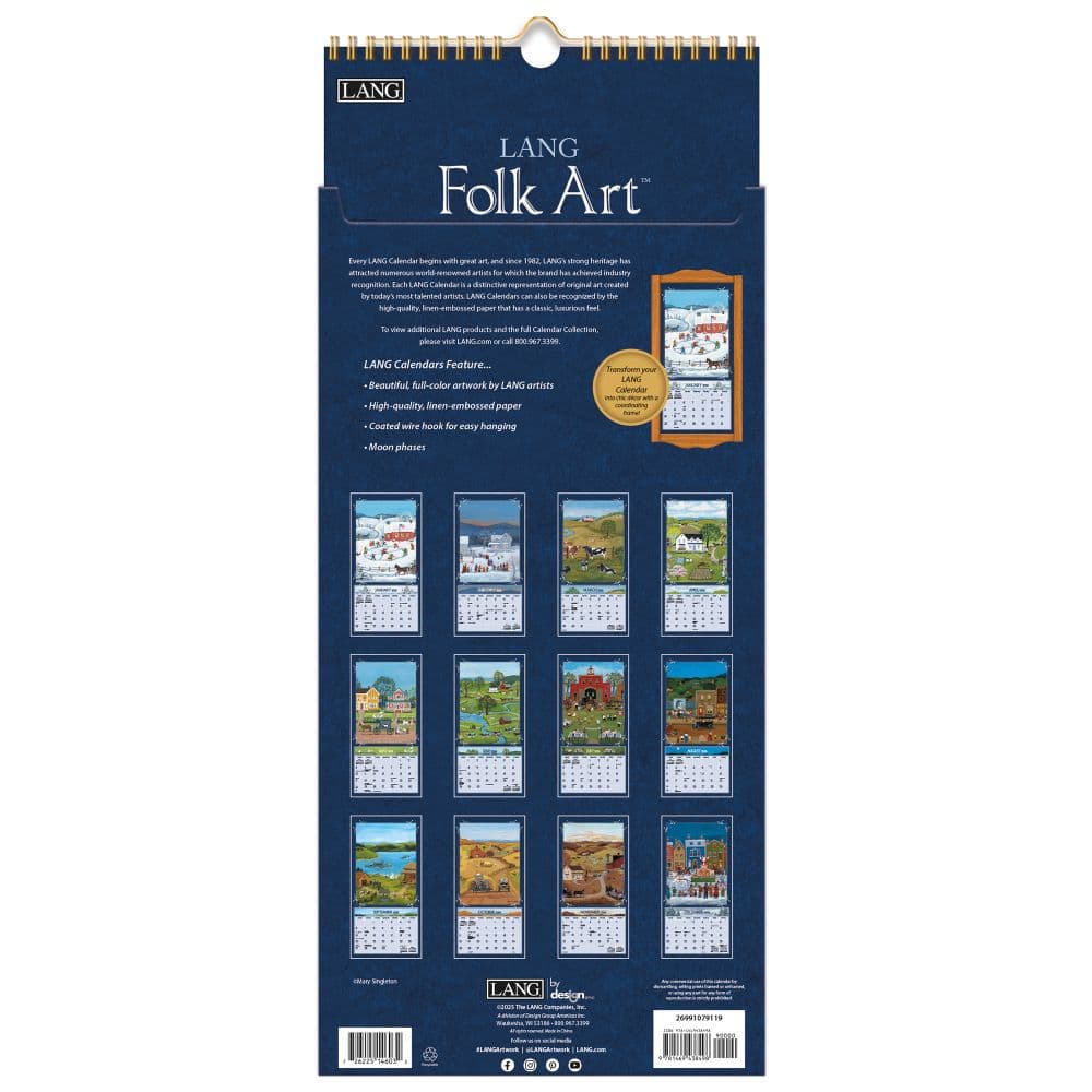 Lang Folk Art 2026 Vertical Wall Calendar_ALT3