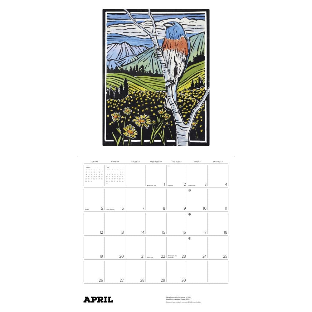 Birds 2026 Wall Calendar by Molly Hashimoto Fifth Alternate Image