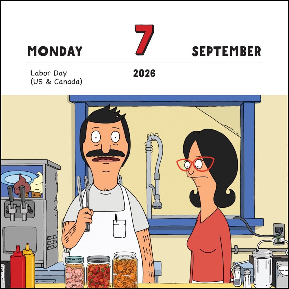 Bobs Burgers 2026 Desk Calendar Fourth Alternate Image