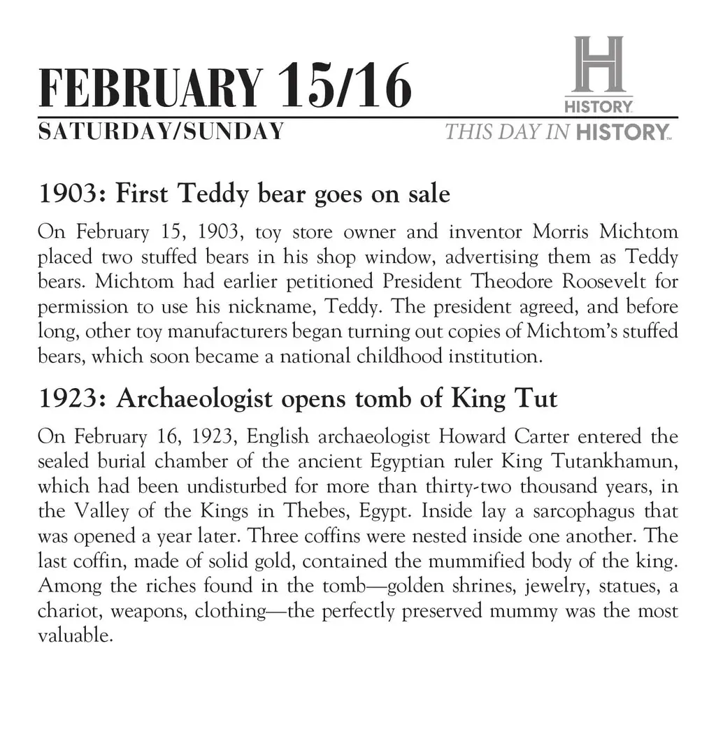 History Channel This Day in History 2025 Desk Calendar