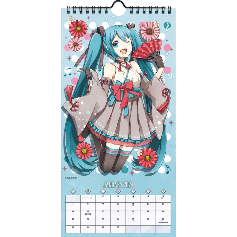 Hatsune Miku 2024 Mini Wall Calendar