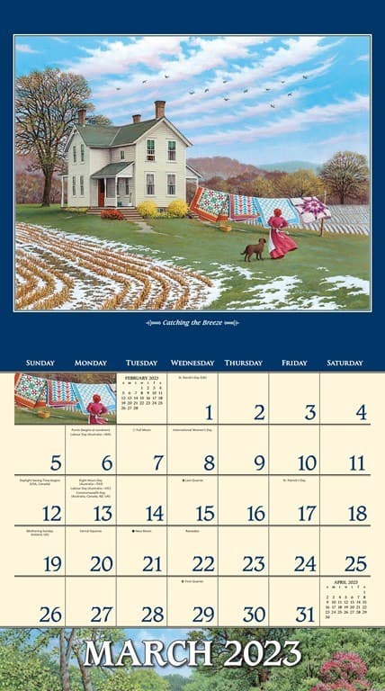 2023 Calendar Seasons John Sloanes Country Seasons 2023 Deluxe Wall Calendar Calendars Com