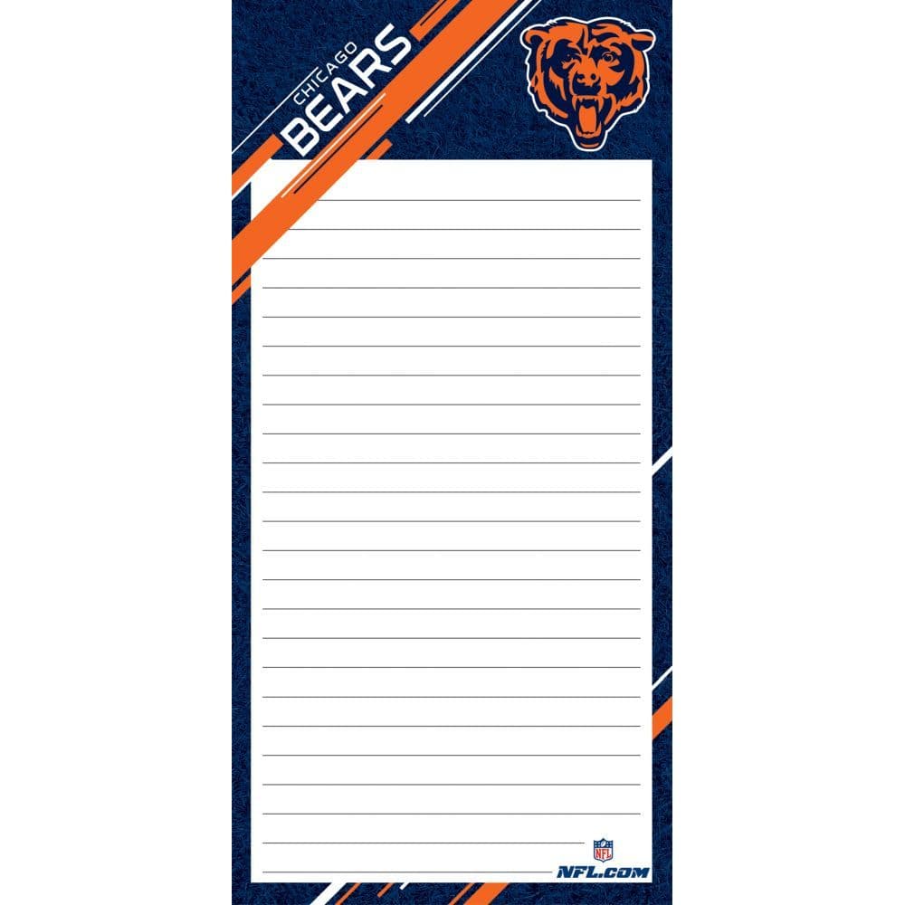 Nfl Chicago Bears 2pack List Pad Main Image