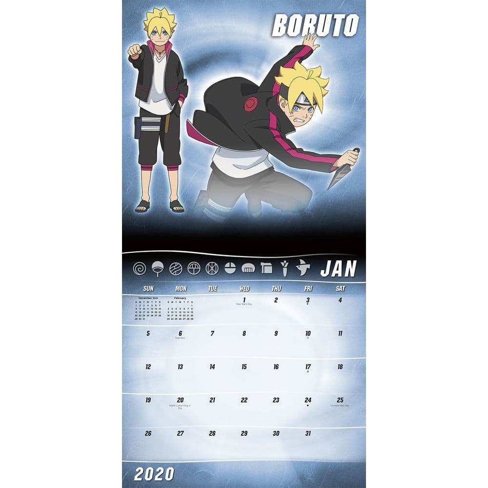 Boruto Naruto Next Gen Wall Calendar Calendars Com