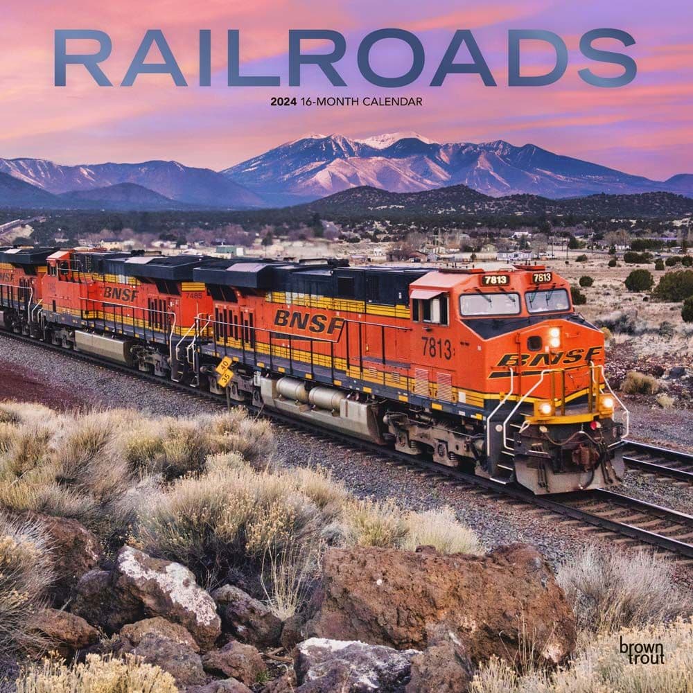 Railroads 2024 Wall Calendar Main Image