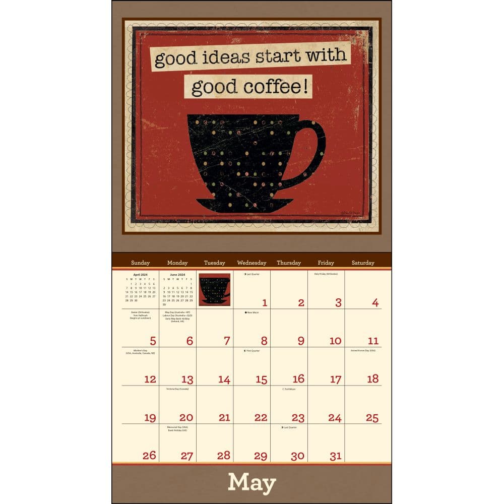 Coffee DiPaolo 2024 Wall Calendar