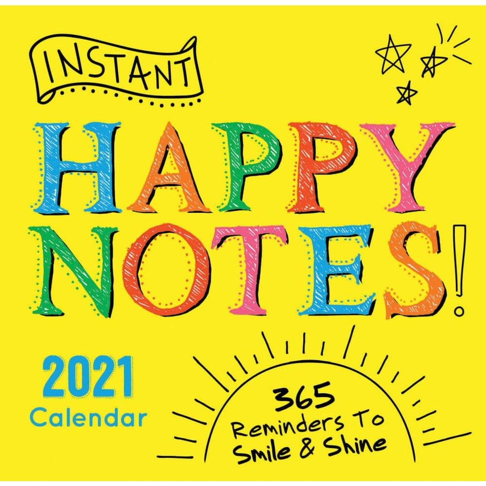 Instant Happy Notes Desk Calendar