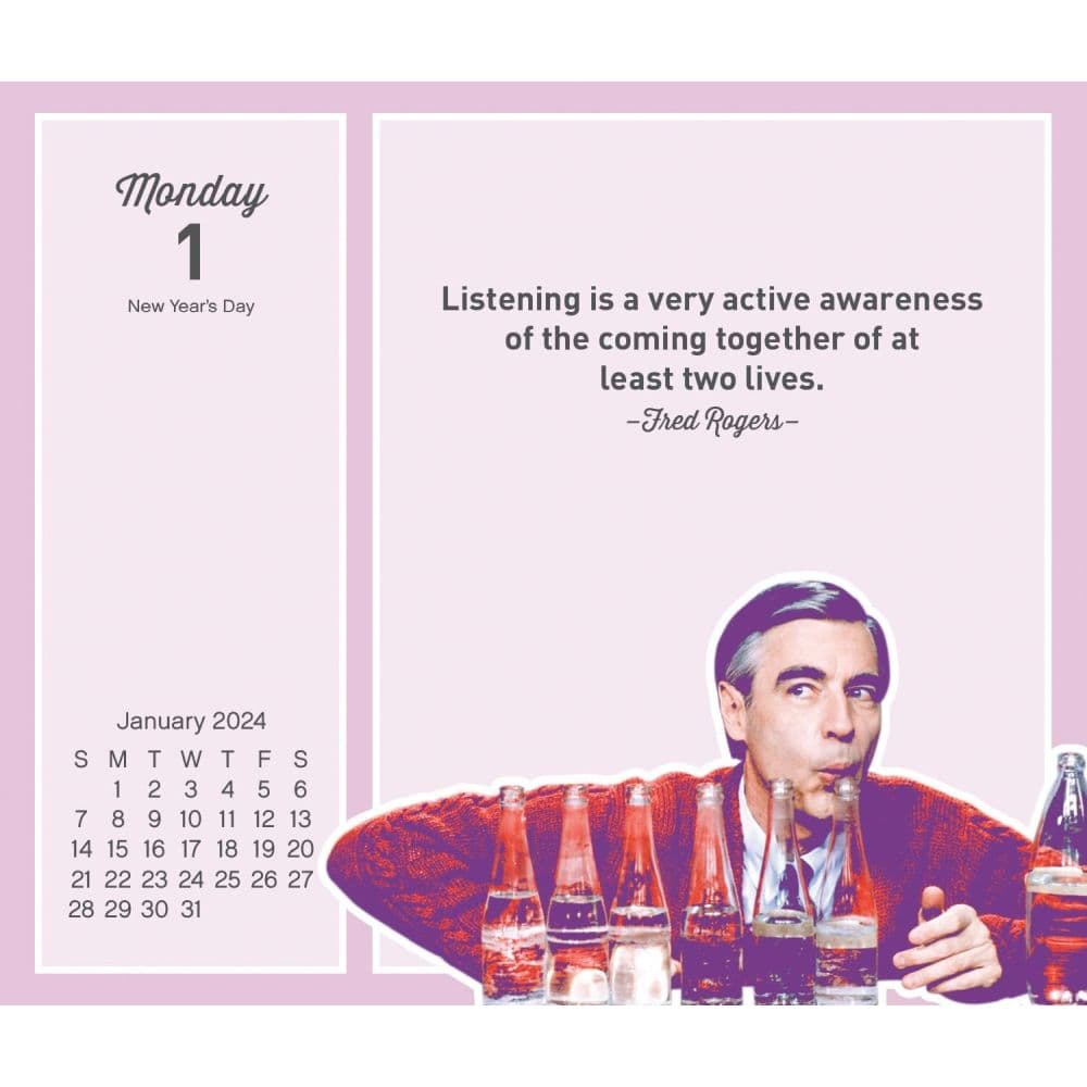 Mister Rogers 2024 Desk Calendar