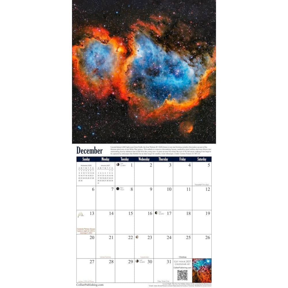 Universe Astronomy 2026 Wall Calendar Seventh Alternate Image