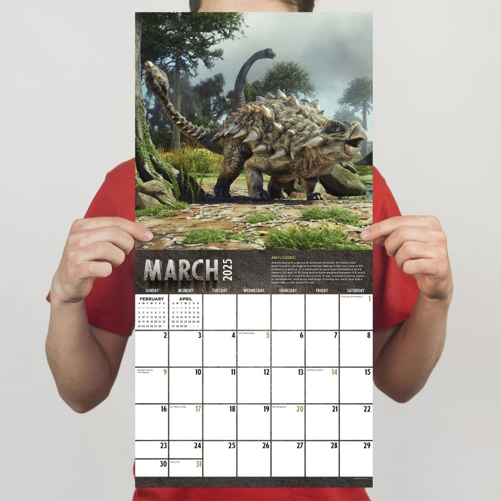 Dinosaurs 2025 Wall Calendar Fourth Alternate Image